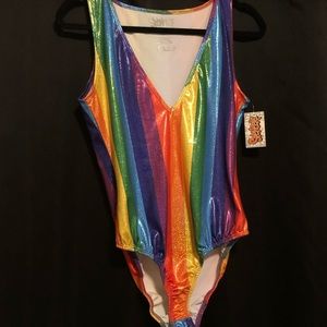 Rainbow bodysuit never worn 🌈
